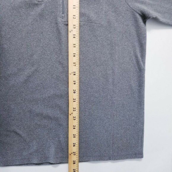 L.L. Bean Gray 1/4 Zip Fleece Pullover Jacket Men XL - Picture 6 of 12